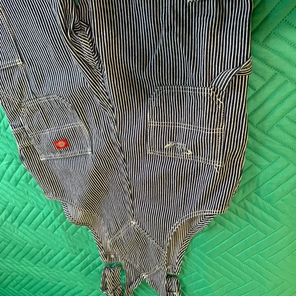 Striped Blue Overalls - Picture 4 of 6